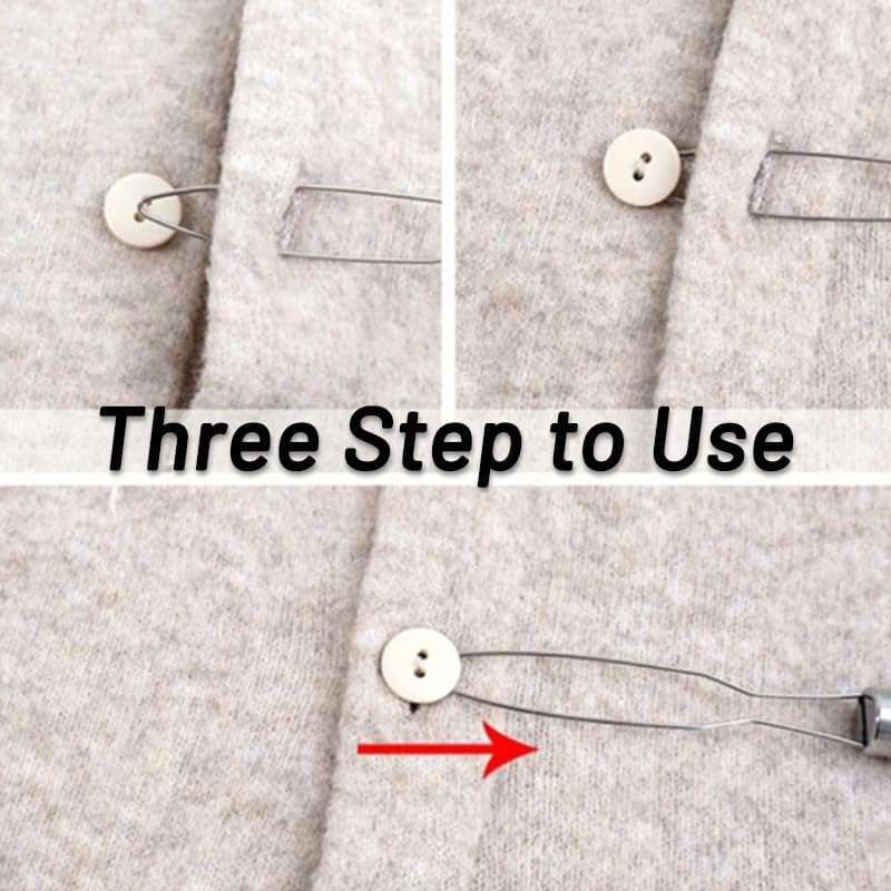 Yopolaz 2 Pack Easy Button Hook - Button Assist Device Helper Tool - Stainless Steel Button Fastener Tool for Easy Button - One Hand Dressing Aids (2 Pack) - Image 2